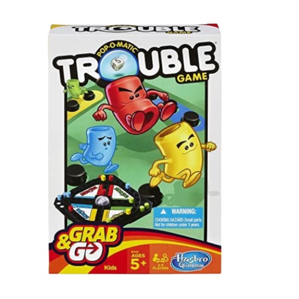 TROUBLE! Pop-O-Matic Grab & Go Travel Board Game NWT